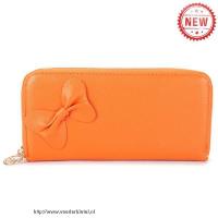 michael kors bowknot leer groot oranje portefeuilles Portemonnee Prijs mqm1q222